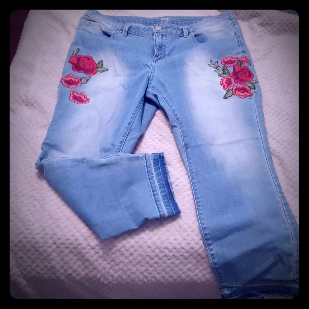 Embroidered jeans